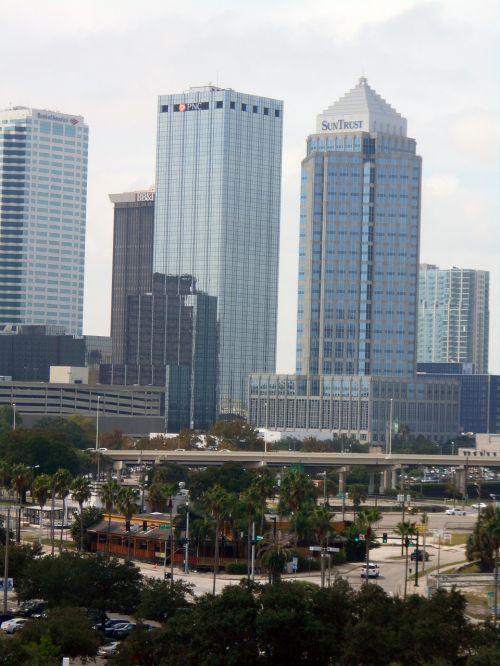 Tampa, Florida, Panorama, Centro, Atostogos, Turizmas, Dangoraižiai