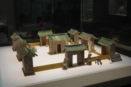 Tango Dinastija, Kinija, Xian, Muziejus, Modelis, Namas, Architektūra