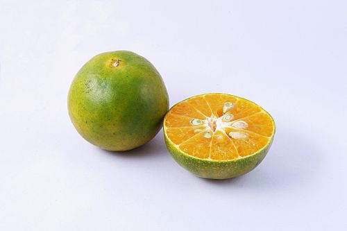 Mandarinas, Vaisiai, Tajų, Thonburi, Supjaustyti, Objektas, Žalias, Geltona