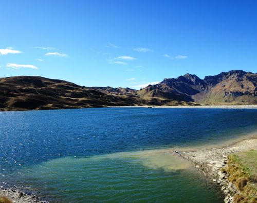 Tannensee, Kalnų Panorama, Šveicarija, Melchsee-Frutt