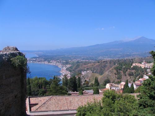 Taormina, Sicilija, Italy, Etna