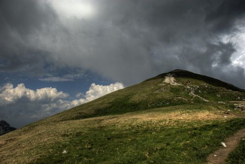 Tatry, Lenkija, Czerwone Wierchy, Kalnai, Vistas, Kraštovaizdis, Viršūnės, Dangus, Debesys, Gamta, Takas