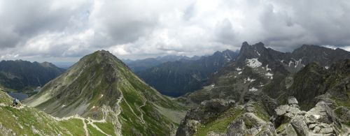 Tatry, Kalnai, Lenkija, Kraštovaizdis, Lenkų Tatros, Aukštas Tatras, Pėsčiųjų Takai, Panorama