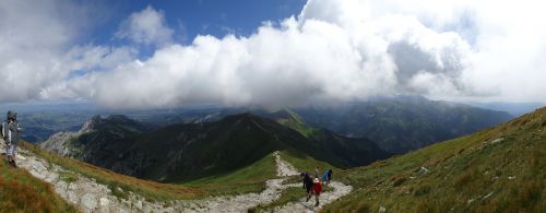 Tatry, Kalnai, Kraštovaizdis, Lenkija, Aukštas Tatras, Panorama, Nacionalinis Parkas, Gamta, Pėsčiųjų Takai