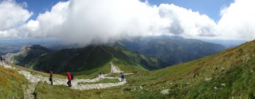 Tatry, Kalnai, Panorama, Aukštas Tatras, Kraštovaizdis, Lenkija, Turizmas, Nacionalinis Parkas