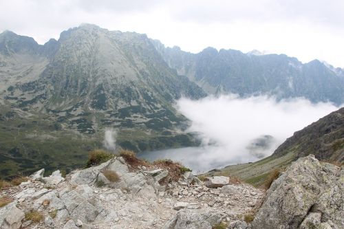 Tatry, Rūkas, Kalnai, Kraštovaizdis, Gamta, Debesys, Vaizdas, Lenkija, Aukštas Tatras, Akmenys