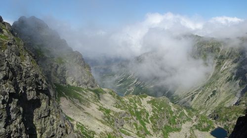 Tatry, Kalnai, Aukštas Tatras, Kraštovaizdis, Gamta, Kalnų Grožis, Lenkija, Dangus, Takas