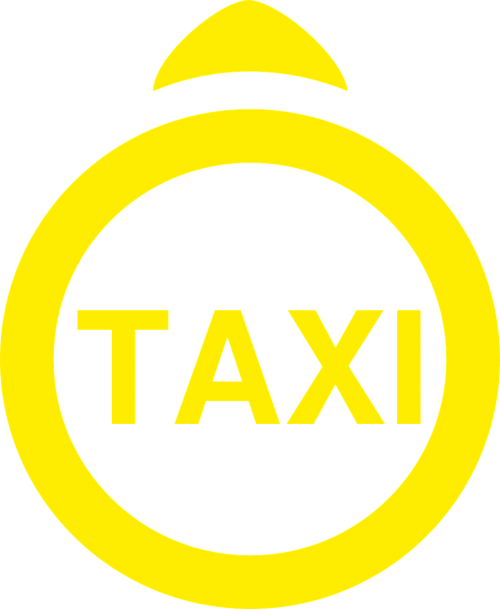 Taksi, Paskyrimas, Informacija, Logotipas, Piktograma, Nemokama Vektorinė Grafika
