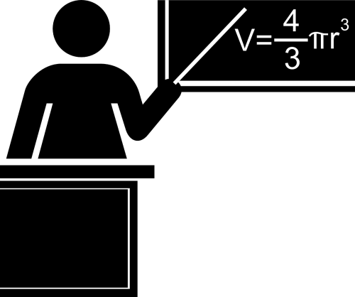 Mokytojas, Mokykla, Matematika, Universitetas, Mokymas, Stalas, Meistras, Asmuo, Stick, Nemokama Vektorinė Grafika