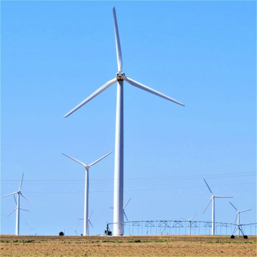 Technologija, Šiuolaikinė Vėjo Malūnas, Šiaurės Teksasas, Mėlynas