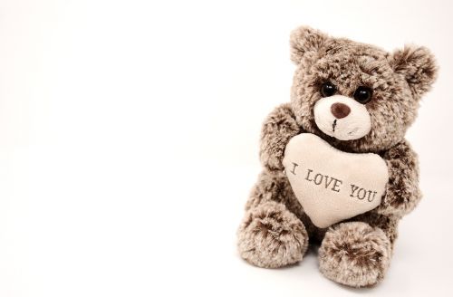 Teddy, Meilė, Valentino Diena, Atvirukas, Minkštas Žaislas, Širdis, Kartu, Iškamša, Turėti, Meškiukas