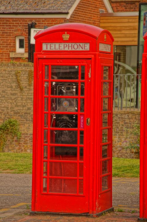 Telefonas, Stendas, Raudona, Karalystė, Dėžė, Iconic, Uk, Britanija