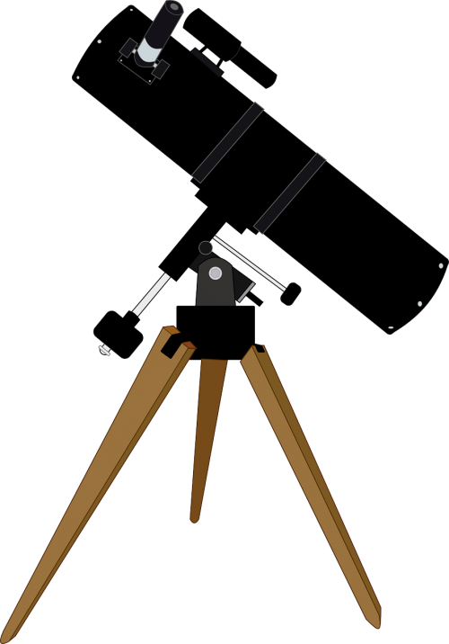Teleskopas, Astronomija, Kosminis, Ньютоновская, Optika, Reflektorius, Tyrimai, Trikojis, Nemokama Vektorinė Grafika