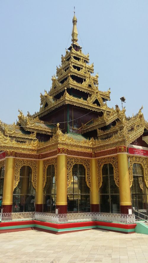 Šventykla, Jangonas, Skambėjo, Pagoda, Budizmas, Budistinis, Mianmaras, Šventykla, Religija, Stupa