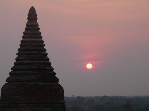 Šventykla, Mianmaras, Burma, Bagan, Budizmas, Kelionė, Saulės Šviesa, Burmese, Stupa