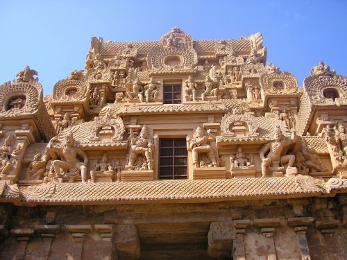 Šventykla, Brihadeeswara, Gopuramas, Architektūra, Pietus, Dravidijus, Chola, Dinastija, Paveldas, Unesco, Paminklai, Thanjavur, Tamilnadu, Indija