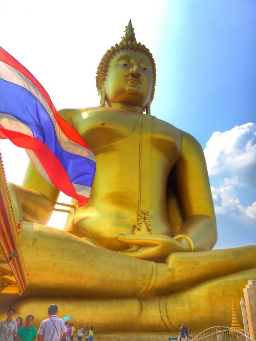 Šventykla, Angthong, Tailandas, Buda