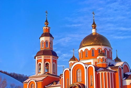 Šventykla, Bažnyčia, Katedra, Religinis, Rusija, Grazi Šventykla, Ortodoksas, Auksinis Kupolas