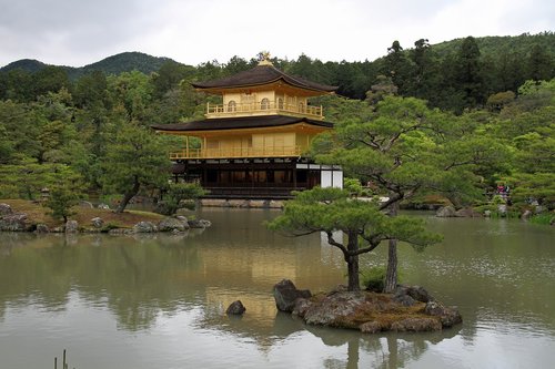 Šventykla,  Golden,  Kyoto,  Senovės,  Budistų,  Orientyras