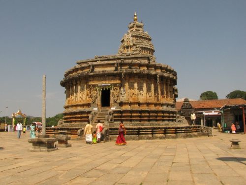 Šventykla, Shringeri, Karnataka, Indija, Architektūra, Pastatas, Asija, Senovės, Religija