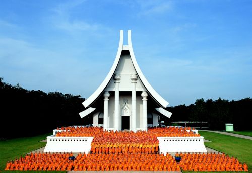 Šventykla, Tailandas, Wat, Budistinis, Vienuoliai, Melstis, Medituoti, Dhammakaya Pagoda, Budizmas