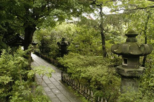 Šventykla, Natūralus, Akmeniniai Žibintai, Tylus, Gijimas, Kamakura, Ankokuron-Ji