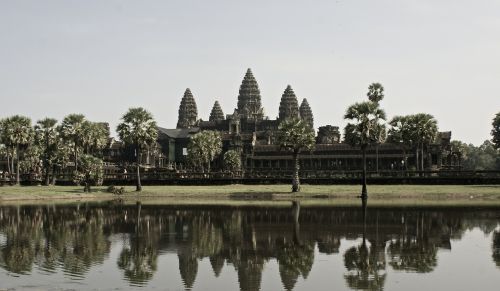 Šventykla, Angkor Wat, Kambodža, Į Pietryčius, Asija, Wat, Šventyklos Kompleksas, Akmens Masažuoklis, Džiunglės