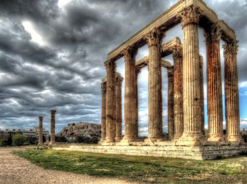 Šventykla, Zeus, Atėnas, Akropolis