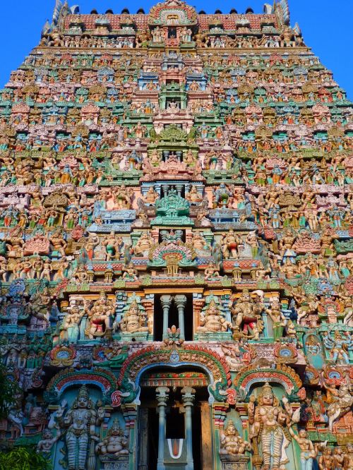 Šventyklos Figūros, Šventykla, Spalvinga, Indija