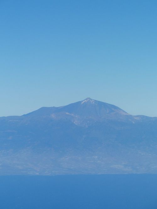 Tenerifė, Sala, Oro Vaizdas, Kalnas, Teide, Kanarų Salos, Vulkanas, Pico Del Teide, El Teide, Dangus, Tolimas Vaizdas
