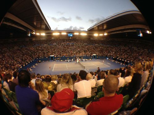 Tenisas, Lazdelės Lauro Arena, Australia Open, Stadionas, Auditorija, Žmonės