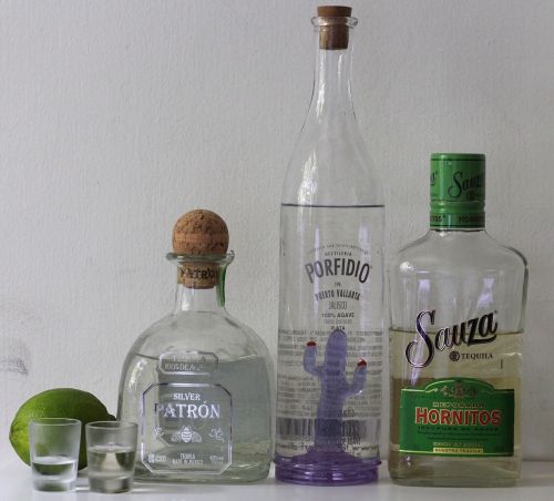 Tequila, Meksika, Alkoholis, Gėrimai, Buteliai, Akiniai, Kalkės