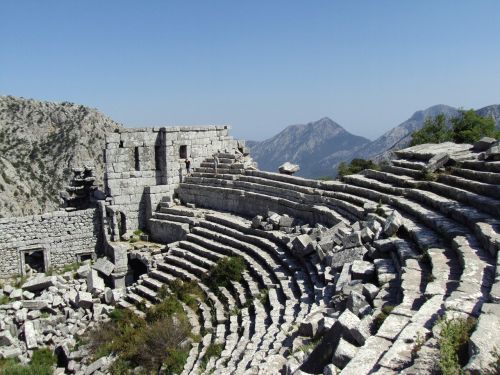Termessos, Antalija, Teatras, Kalnas