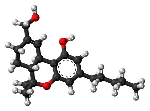 Tetrahidrokanabinolis, Metabolitas, Hidroksi, Thc, 3D, Rutuliai, Stick, Modelis, Molekulė, Cheminis, Laboratorija, Struktūra, Mokslinis, Tyrimai, Molekulinė, Studijuoti, Analizė