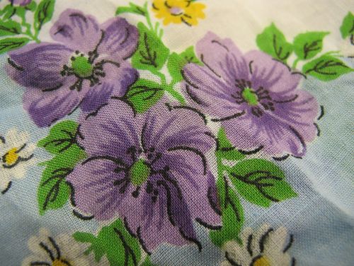Tekstilė, Medžiaga, Vintage, Gėlė, Violetinė, Gėlių