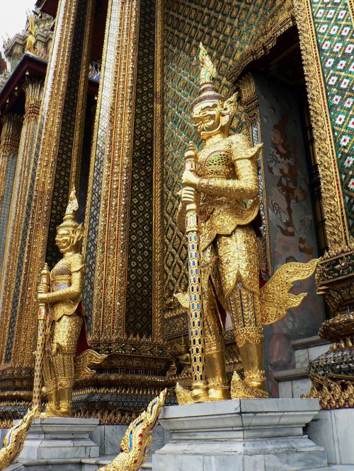 Tailandas, Karališkasis Rūmai, Apsaugai, Statulos, Rūmai, Dieviškumas, Paminklas