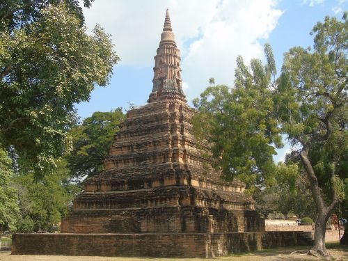 Tailandas, Ayutthaya, Šventykla, Griuvėsiai, Senovės, Architektūra, Asija, Kultūra, Budizmas, Plyta, Religinis, Paveldas, Unesco