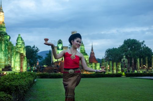 Tailandas, Buda, Laimė, Waman, Tradicinis, Šokis