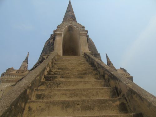 Tailandas, Ayutthaya, Šventykla, Budizmas, Budistinis, Kultūra, Asija, Pastatas, Senas, Senovės, Paveldas, Architektūra, Tajų, Orientyras, Unesco, Griuvėsiai, Žingsniai
