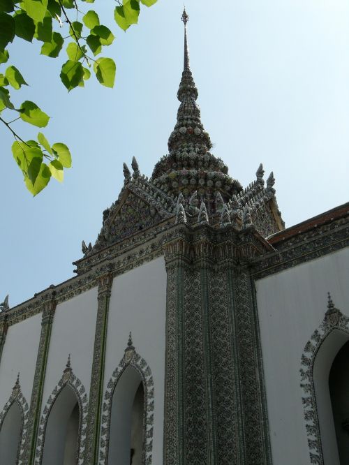 Tailandas, Bangkokas, Karališkasis Rūmai, Mozaika, Lapai
