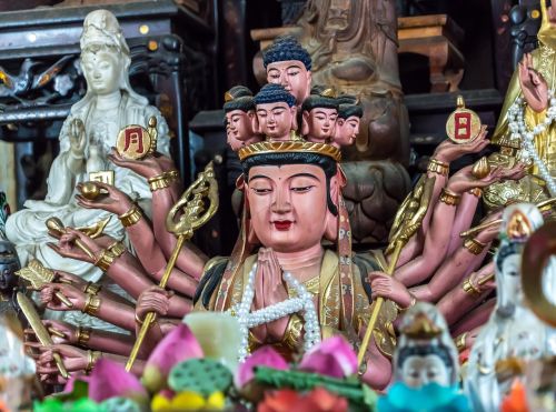 Tailandas, Statula, Asija, Buda, Religija, Šventykla, Garbinimas, Religinis, Istorija, Dvasingumas, Veidas, Tajų, Budistinis, Skulptūra, Multi Arm Dievybė, Avalokiteshvara