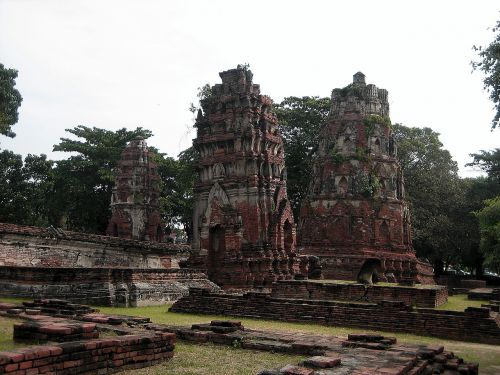 Tailandas, Sugadinti, Ayutthaya, Architektūra, Lankytinos Vietos, Wat Mahathat, Šventyklos Kompleksas, Šventykla
