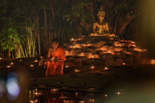 Tailandas, Asija, Neophyte, Buda, Žvakė