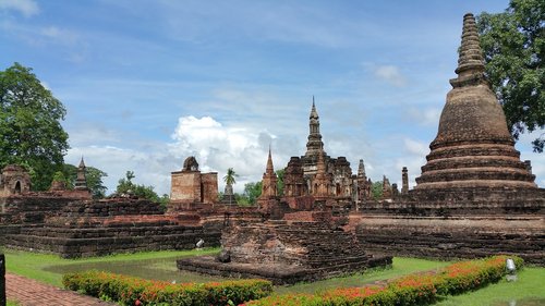 Tailandas,  Sukhothai,  Sukhothai Istorinis Parkas,  Šventykla