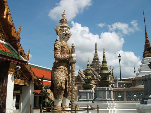 Tailandas, Karališkasis Rūmai, Statula, Sodas