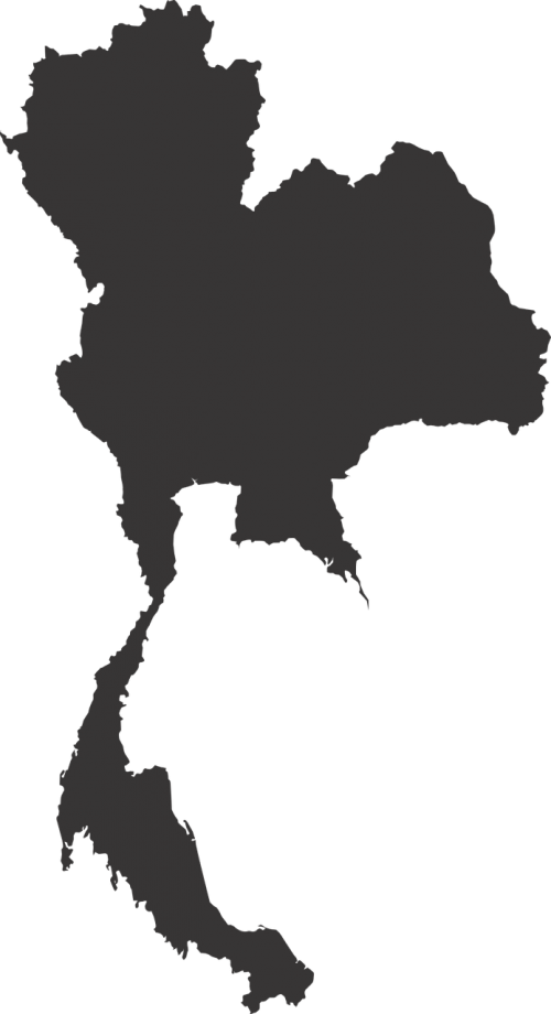 Žemėlapis Thailand, Žemėlapio Vektorius, Siluetas, Šalyse, Pietryčių Azijos Žemėlapis, Nemokama Vektorinė Grafika