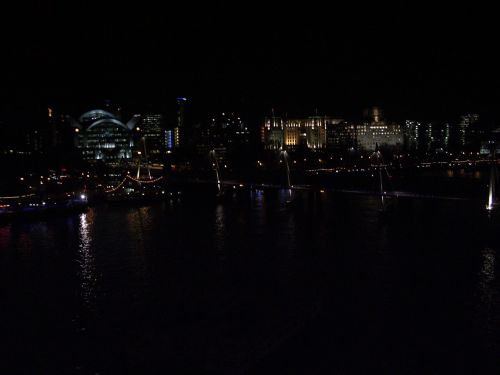 Londonas,  Thames,  Upė,  Miestas,  Thames Naktį