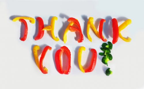 Ačiū,  Tu,  Paprika,  Brokoliai,  Raudona,  Geltona,  Pranešimas,  Dėkoju,  Ačiū! (Paprika)