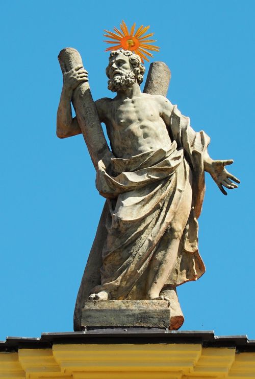 Apaštalas, Saint Andrew, Statula