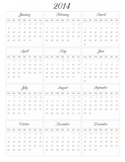 Tinklelio & Nbsp,  Kalendorius,  2014,  Fonas,  Bazė,  2014 M. Kalendoriaus Tinklelis